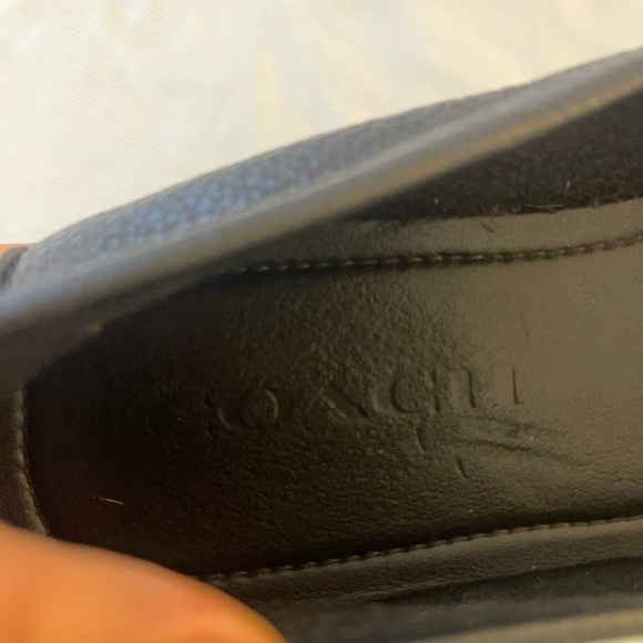 Coach Black Leather Loafers - Picture 5 of 6